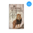 P. Graham Dunn Be Strong and Courageous Lion Design 24 x 14 Wood Pallet Wall Art Sign Plaque