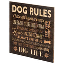 P. Graham Dunn Dog Rules Paw Prints 12 x 12 Wood Pallet Design Wall Art Sign Plaque