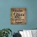 P. Graham Dunn Amazing Grace Sheet Music Design 12 x 12 Wood Lath Wall Art Sign Plaque