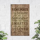 P. Graham Dunn Always Remember You are Stronger Than You Know 24 x 14 Wood Pallet Design Wall Art Sign Plaque