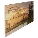 P. Graham Dunn Lord, How Majestic is Your Name Mountain Lake Scene 14 x 24 Wood Pallet Wall Art Sign Plaque