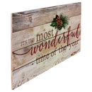 P. Graham Dunn It's The Most Wonderful Time of Year Christmas Holly 14 x 24 Wood Pallet Wall Art Sign Plaque
