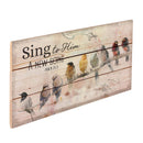 P. Graham Dunn Sing to Him a New Song Menagerie of Birds on Limb 11 x 20 Wood Pallet Wall Art Sign Plaque