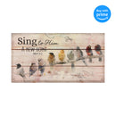P. Graham Dunn Sing to Him a New Song Menagerie of Birds on Limb 11 x 20 Wood Pallet Wall Art Sign Plaque