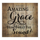 P. Graham Dunn Amazing Grace Old Fashion Hymn Sheet Music Design 10 x 11 Wood Pallet Wall Art Sign Plaque