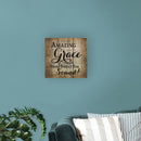 P. Graham Dunn Amazing Grace Old Fashion Hymn Sheet Music Design 10 x 11 Wood Pallet Wall Art Sign Plaque