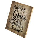 P. Graham Dunn Amazing Grace Old Fashion Hymn Sheet Music Design 10 x 11 Wood Pallet Wall Art Sign Plaque