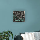 When Life Gives You More You Can Stand‚Äö√†√∂‚àö¬¢Kneel Dandelion Wisps 10 x 10 Wood Pallet Design Wall Art Sign