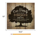 P. Graham Dunn Our Family Circle of Strength Rustic Tree 10 x 10 Wood Pallet Design Wall Art Sign Plaque