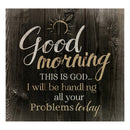 P. Graham Dunn Good Morning This is God‚Äö√†√∂‚àö¬¢Rustic Dark 10 x 10 Wood Pallet Design Wall Art Sign Plaque