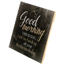 P. Graham Dunn Good Morning This is God‚Äö√†√∂‚àö¬¢Rustic Dark 10 x 10 Wood Pallet Design Wall Art Sign Plaque
