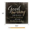 P. Graham Dunn Good Morning This is God‚Äö√†√∂‚àö¬¢Rustic Dark 10 x 10 Wood Pallet Design Wall Art Sign Plaque
