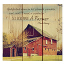 P. Graham Dunn So God Made a Farmer Old Red Barn 10 x 10 Wood Pallet Design Wall Art Sign Plaque