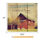 P. Graham Dunn So God Made a Farmer Old Red Barn 10 x 10 Wood Pallet Design Wall Art Sign Plaque