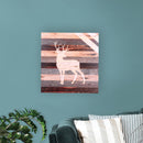 Standing Buck Deer Rustic 18 x 17 Wood Pallet Wall Art Sign Plaque
