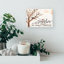 P. Graham Dunn Together We Make A Family Tree White 10 x 7 Inch Solid Pine Wood Boxed Pallet Wall Plaque Sign