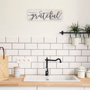 P. Graham Dunn Thankful Grateful Blessed White Wash 24 x 7 Inch Solid Pine Wood Boxed Pallet Wall Plaque Sign