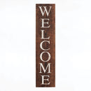 P. Graham Dunn Welcome Distressed Brown 10.5 x 47 Wood Pallet Wall Plaque Sign