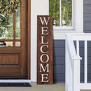 P. Graham Dunn Welcome Distressed Brown 10.5 x 47 Wood Pallet Wall Plaque Sign