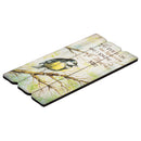 P. Graham Dunn His Eye is On The Sparrow 12 x 6 Small Fence Post Wood Look Decorative Sign Plaque