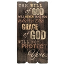 P. Graham Dunn The Will of God Grace of God 12 x 6 Small Fence Post Wood Look Decorative Sign Plaque