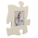 P. Graham Dunn Cream Puzzle Piece Picture Frame - Holds 5.5" x 5.5" Photo - Made in USA