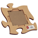 P. Graham Dunn Cranberry Red 12 x 12 Wall Hanging Wood Puzzle Piece Photo Frame