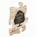 P. Graham Dunn Our Family Tree On Faded Wood Look 12 x 12 Wall Hanging Puzzle Piece Plaque