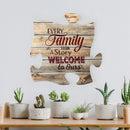 P. Graham Dunn Every Family Has a Story 12 x 12 inch Wood Puzzle Piece Wall Sign Plaque