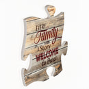 P. Graham Dunn Every Family Has a Story 12 x 12 inch Wood Puzzle Piece Wall Sign Plaque