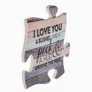 P. Graham Dunn I Love You a Bushel and a Peck Wood Look 12 x 12 inch Wood Puzzle Piece Wall Sign Plaque
