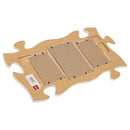 P. Graham Dunn White Crackled Wood Look Three Photo 13 x 22 inch Wood Puzzle Piece Wall Sign Frame Plaque