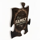 P. Graham Dunn Our Family Today Always Forever 12 x 12 Wood Wall Art Puzzle Piece Plaque