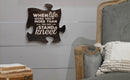 P. Graham Dunn When Life Gets Too Hard to Stand‚Äö√†√∂‚àö¬¢Kneel 12 x 12 Wood Wall Art Puzzle Piece Plaque