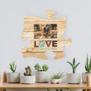 P. Graham Dunn Love is a Four Legged Word 12 x 12 Wood Wall Art Puzzle Piece 4x6 Frame Plaque