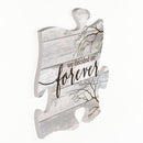 P. Graham Dunn We Decided On Forever Branches Distressed Wood Look 12 x 12 Inch Wood Puzzle Piece Wall Plaque