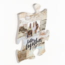 P. Graham Dunn Better Together Distressed Wood Look 4 x 6 Wood Puzzle Wall Plaque Photo Frame