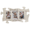 P. Graham Dunn Grandkids are A Gift from Above White Wash 22 x 13 Inch Wood Puzzle Wall Plaque Photo Frame