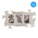 P. Graham Dunn Grandkids are A Gift from Above White Wash 22 x 13 Inch Wood Puzzle Wall Plaque Photo Frame