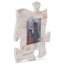 P. Graham Dunn Weathered White Wash 12 x 12 Wood Puzzle Wall Plaque Photo Frame