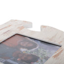 P. Graham Dunn Weathered White Wash 12 x 12 Wood Puzzle Wall Plaque Photo Frame