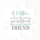 P. Graham Dunn Mother Forever Friend Puzzle Classic White 12 x 12 Wood Wall Plaque Photo Frame