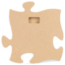 P. Graham Dunn Plain Square Classic White 6 x 6 Wood Mini Puzzle Piece Wall Photo Frame