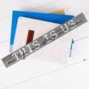 P. Graham Dunn This is Us Our Life Home Grey 13.5 x 1.5 Inch Pine Wood Skinny Block Tabletop Sign