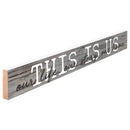 P. Graham Dunn This is Us Our Life Home Grey 13.5 x 1.5 Inch Pine Wood Skinny Block Tabletop Sign