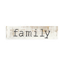 P. Graham Dunn Family Typewriter Design White Wash 6 x 1.5 Mini Pine Wood Tabletop Sign Plaque