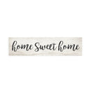 P. Graham Dunn Home Sweet Home Script Design White Wash 6 x 1.5 Mini Pine Wood Tabletop Sign Plaque