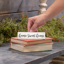 P. Graham Dunn Home Sweet Home Script Design White Wash 6 x 1.5 Mini Pine Wood Tabletop Sign Plaque