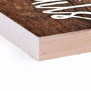 P. Graham Dunn Love Never Fails Distressed 6 x 1.5 Mini Pine Wood Tabletop Sign Plaque