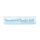P. Graham Dunn Love You Beach & Back Blue Distressed 6 x 1.5 Mini Pine Wood Tabletop Sign Plaque